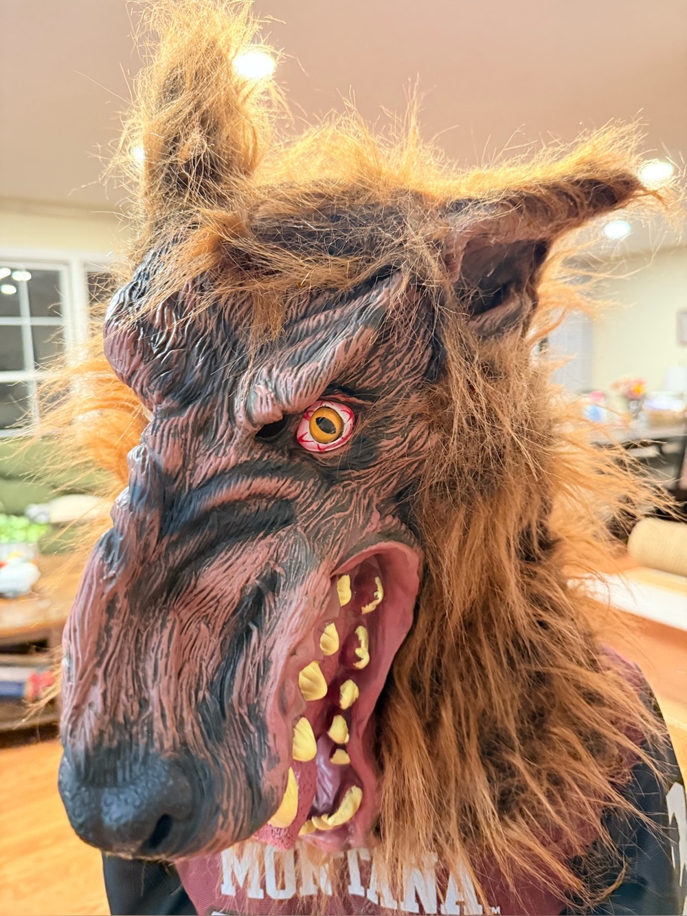 Men's Brown Werewolf Mask Halloween Costume